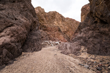 Wadi El Veshwash canyon in Sinai Peninsula