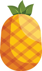 vector illustration of a pineapple fruit