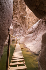 Wadi El Veshwash canyon in Sinai Peninsula
