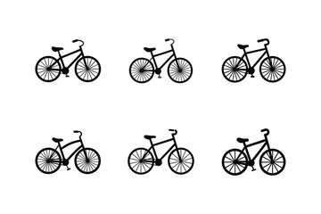 Naklejka premium cruiser bike silhouette vector illustration