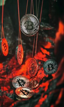 Red objects close up