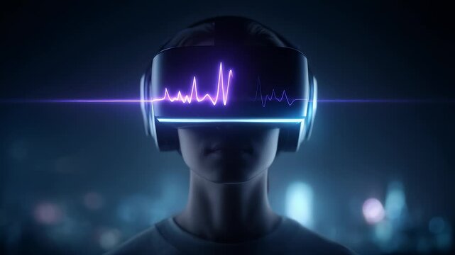 Immersive Experiencer Wearing VR Exploring the Future