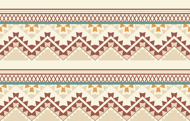 Ethnic abstract ikat art. Aztec ornament print. geometric ethnic pattern seamless  color oriental.  Design for background ,curtain, carpet, wallpaper, clothing, wrapping, Batik, vector illustration.