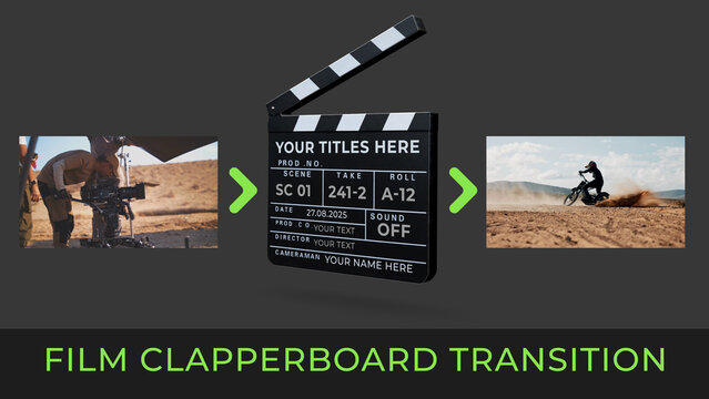 Movie Film Clapperboard Transition