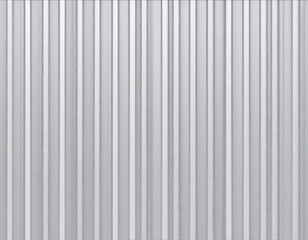 Obraz premium Seamless corrugated metal panel texture, vertical lines of silver corrugated sheet