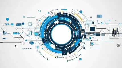 Obraz premium Abstract technological background various