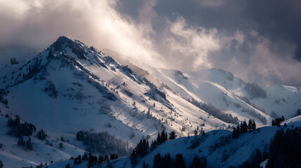 Obraz premium snow covered mountains