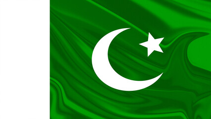 National Waving Flag of Pakistan Country 