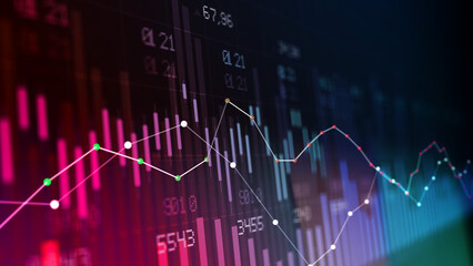 infografica, economia, finanza, andamento azioni, valori, mercato	
