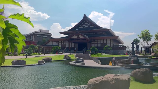 Our Lady of Akita Catholic Church with Japanese-inspired architecture at PIK 2 Jakarta Indonesia