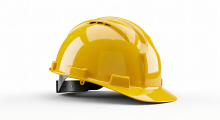Fototapeta premium Yellow Hard Hat: Construction Safety Equipment