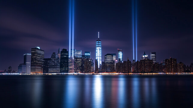 Patriot Day Tribute with Firefighter and Candlelight