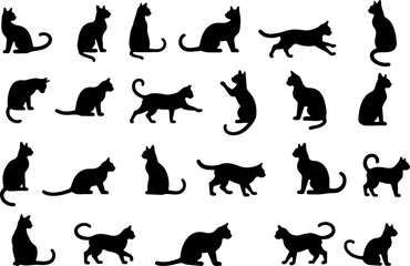 Black Cat Silhouette  Bundle Collection