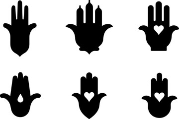 Hamsa Hand Symbol Variations