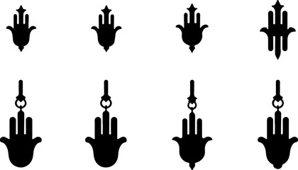 Hamsa Hand Symbol Variations