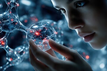 Exploring molecular structures with focus on the intricate beauty of science and technology