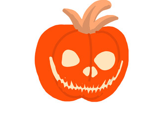 A Bright crayon pumpkin with spooky Halloween face, perfect for kids’ art, decorations, and festive seasonal crafts.