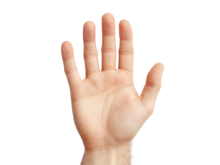 Open male hand palm up isolated on black background, Isolated On White Background, Png Transparent