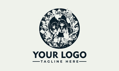 Epic Black Vector of Anime Hero Protecting Earth from Destruction and Waste