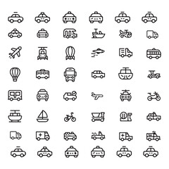 Icons set for web design, business, and internet symbols