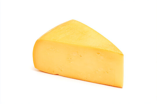 a piece of cheese on a white surface