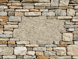 Fototapeta premium Stone Wall Pattern for 3D Design Projects