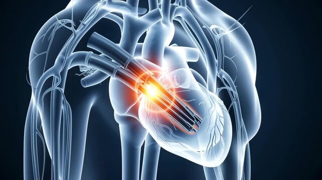 Human Heart: Pacemaker Implant Procedure Animation
