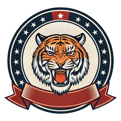 tiger head vector illustration