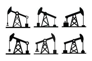 oil industry icon set
