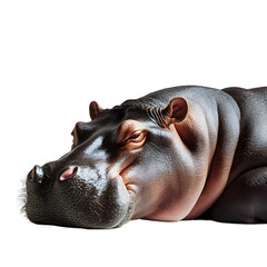 Close-up of a Hippopotamus Resting: Wildlife Photography Masterpiece