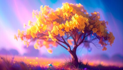 sunrise in the forest