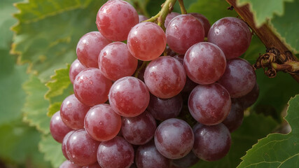 Fototapeta premium Closeup of Red Grapes