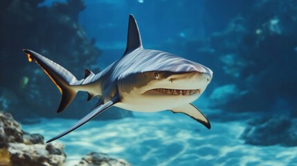 Fototapeta premium terrifying portrait of megalodon