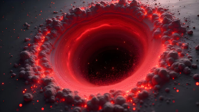 Red Dollar Imploding into a Black Hole of a Falling Market