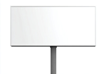 a blank billboard on a metal pole