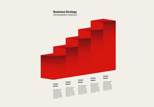 Business Strategy for Growth Minimal Design Infographic Template