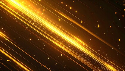 A luxury background with dynamic, glowing gold lines and glitter. Concepts for abstract, festive, celebration, party, texture, bokeh, shiny, elegant, premium, glamour.
