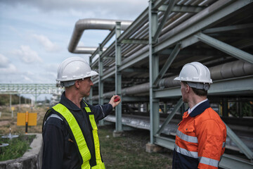 Team service to be worker visual inspection outside control room valve and pipeline power plants.	