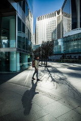 Obraz premium la Defense, the business district in Paris, France