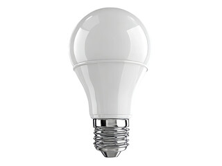 Obraz premium Bright white led light bulb energy efficient lighting, Isolated On White Background, Png Transparent