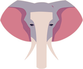 Elephant head vector illustration