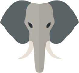 Elephant head vector illustration