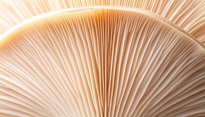 Close Up View Of Stacked Mushroom Caps