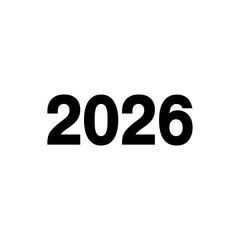 2026 year bold icon
