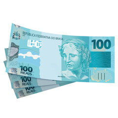 100 Reais Banknote Icon &ndash; Brazilian Currency Symbol