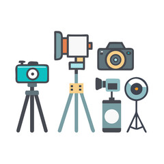 Obraz premium digital camera and tripod