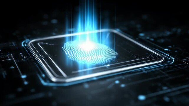 Futuristic Fingerprint Recognition Security Authentication