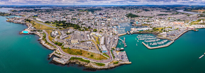 Aerial View Plymouth Hoe And