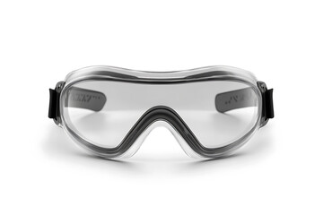Clear protective safety goggles with adjustable strap