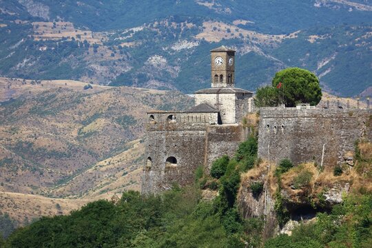 Gjirokaster castle in Albania